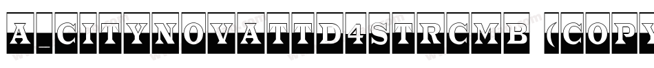 a_CityNovaTtD4StrCmb (COPY 1)字体转换